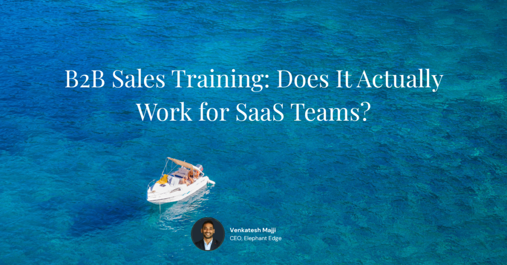 B2B sales training for Saas
