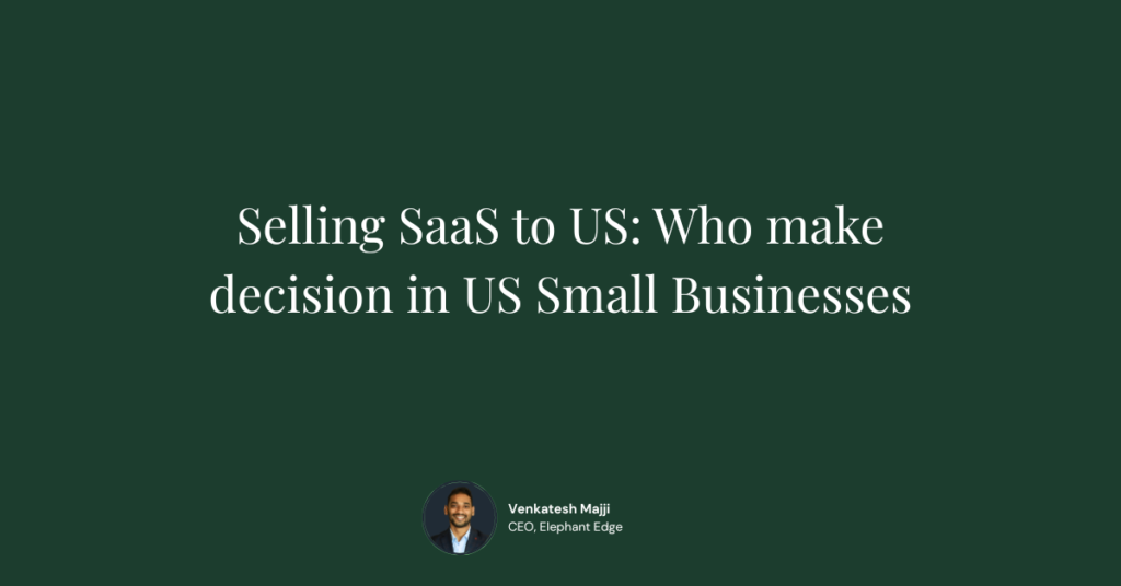 Selling SaaS in US